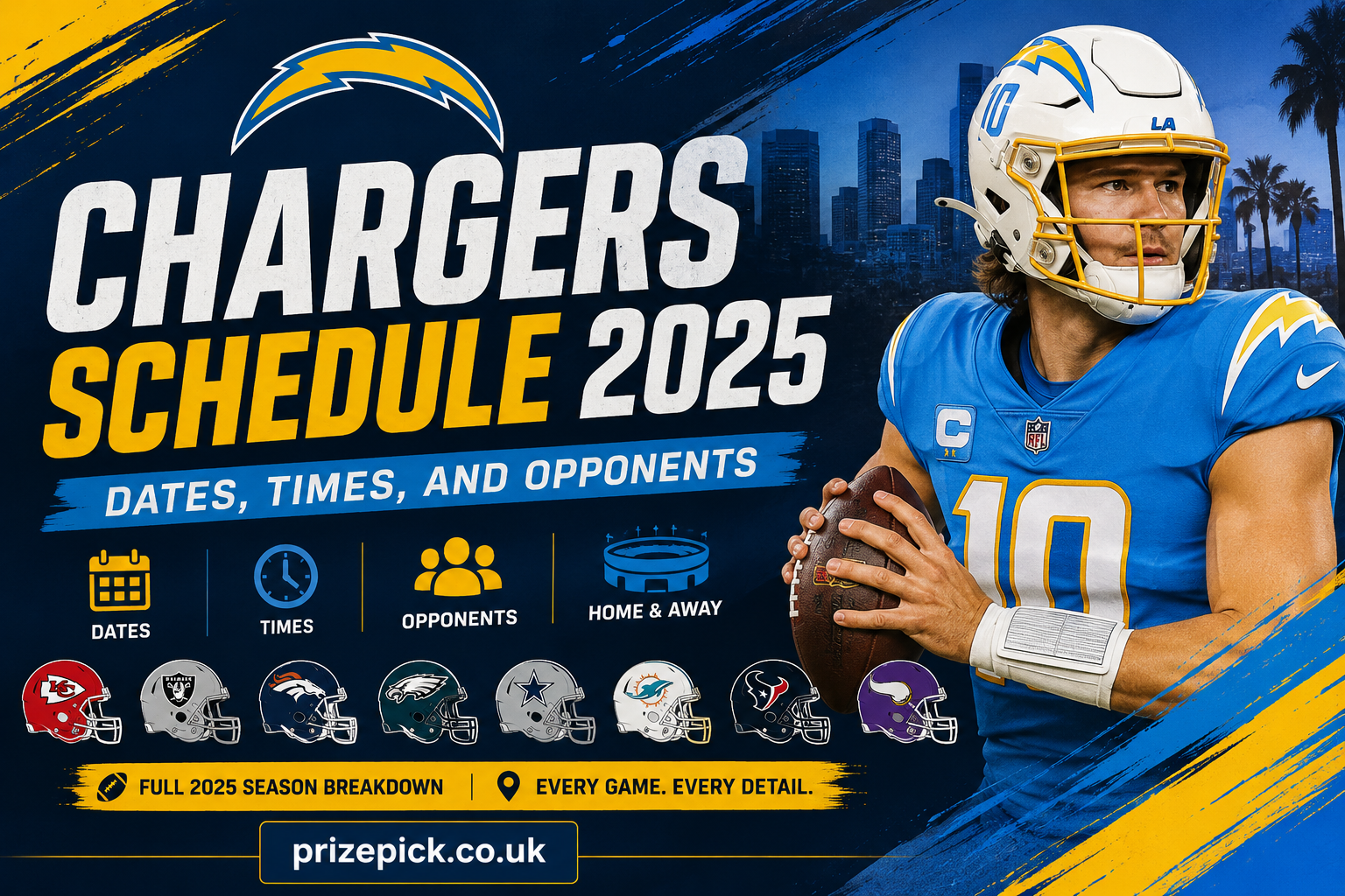 chargers schedule 2025